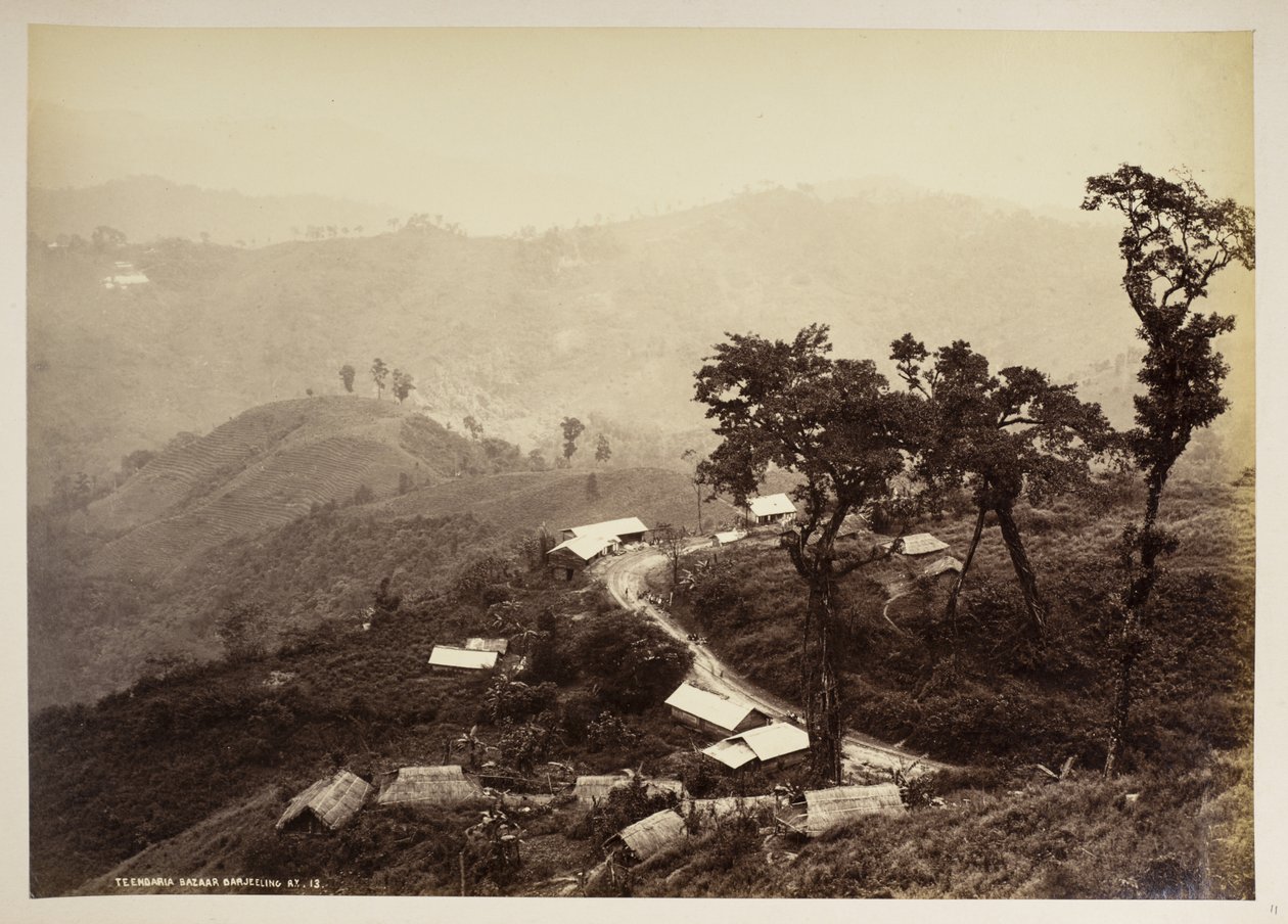Teendari Bazaar, Darjeeling,  fra 