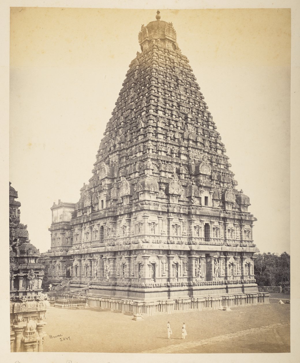 Den store pagode, Tanjore, fra voldene af Samuel Bourne