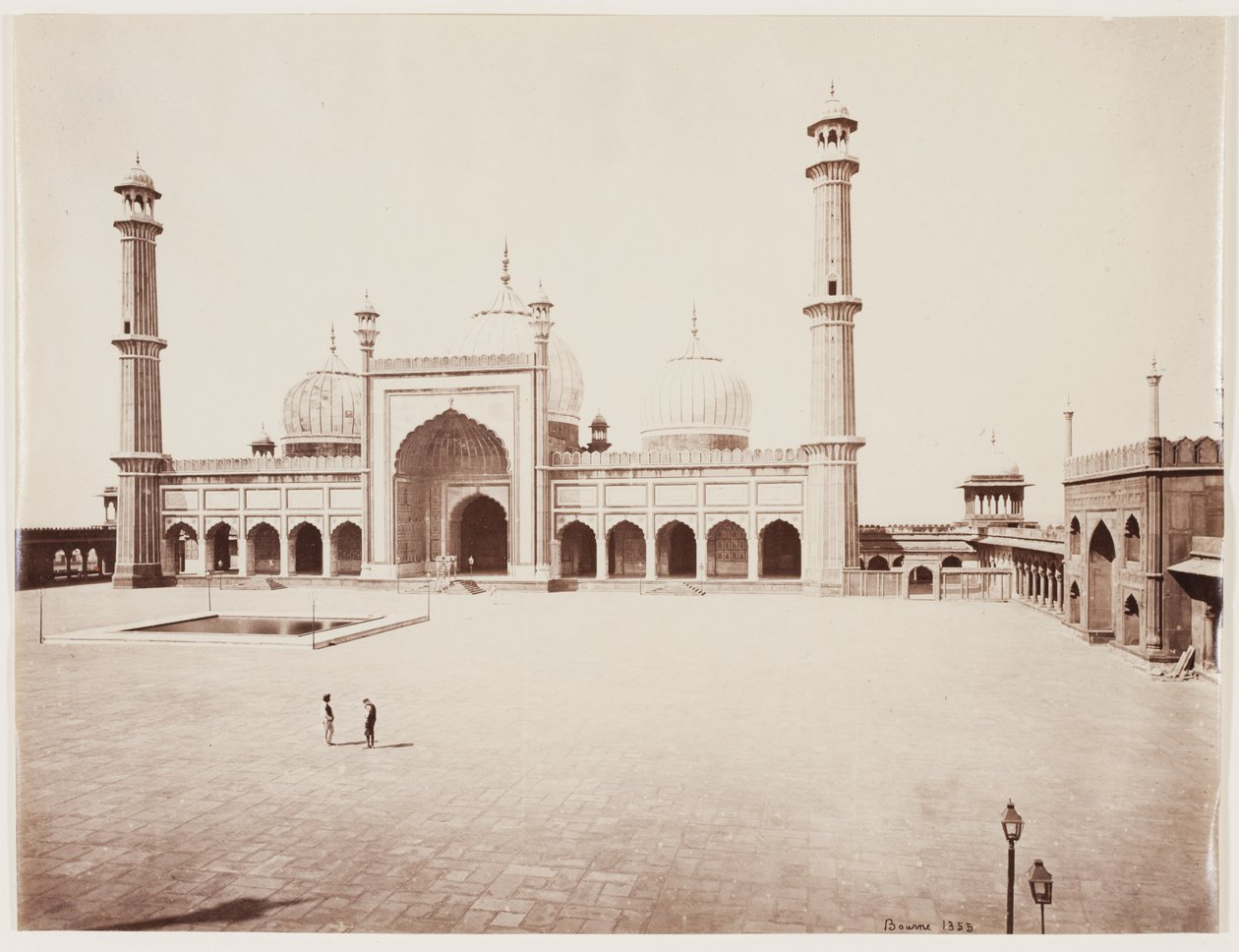 Udsigt over en moske, ca. 1860 (albumin print fra glasnegativ) af Samuel Bourne