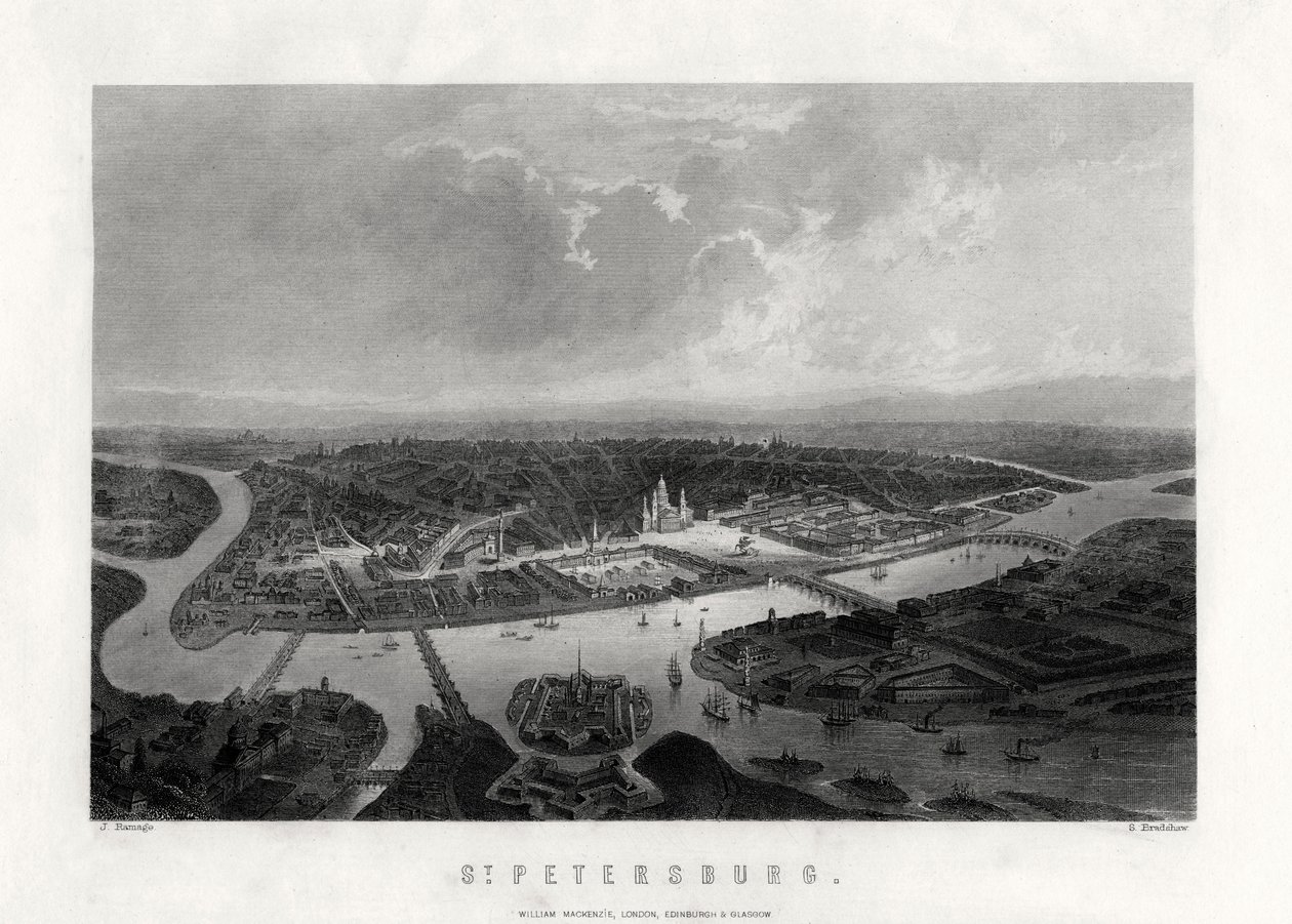 Sankt Petersborg, Rusland, 1800-tallet af Samuel Bradshaw