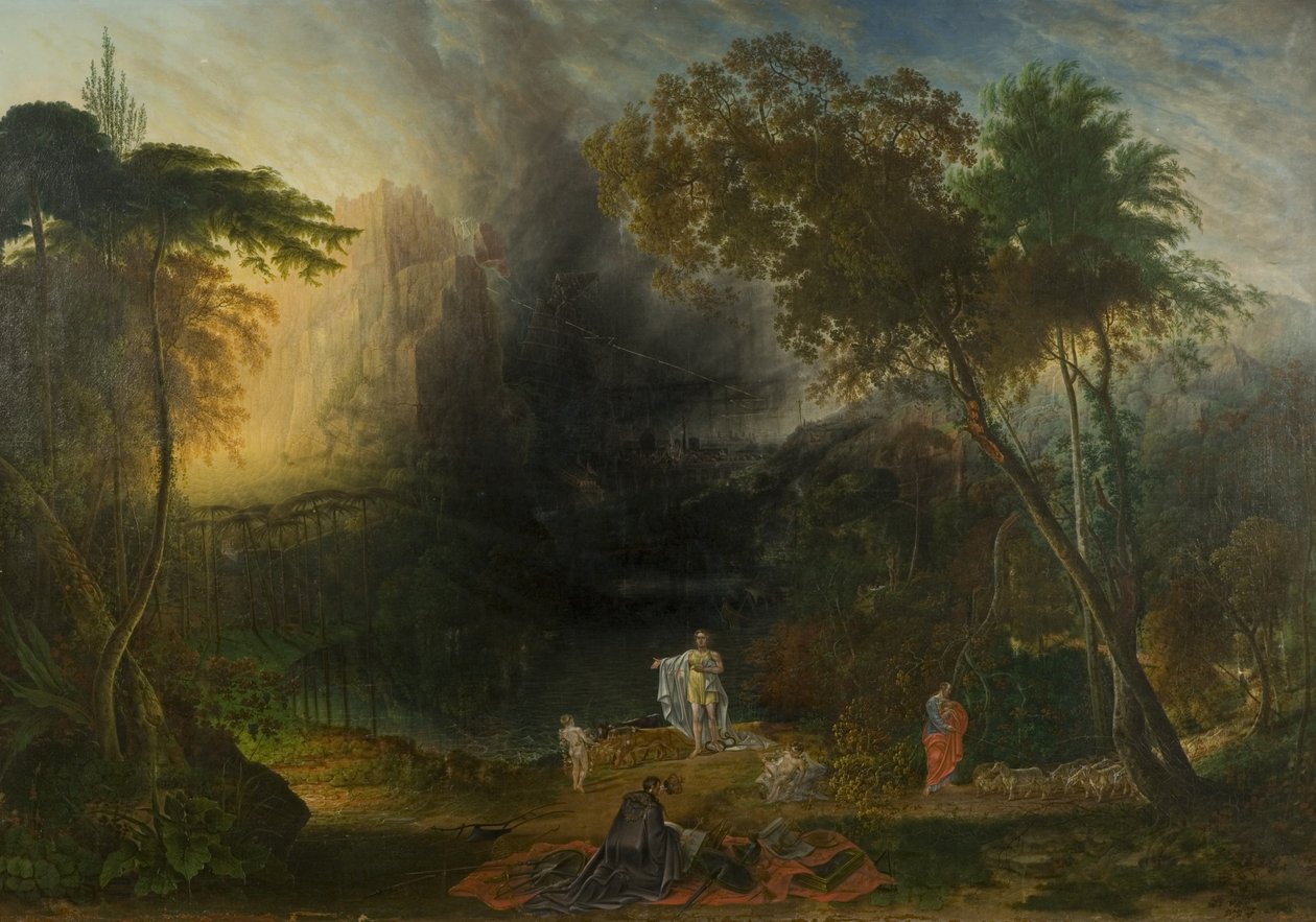 The Coming of the Messiah and the Destruction of Babylon, ca. 1832 (olie på lærred) af Samuel Colman