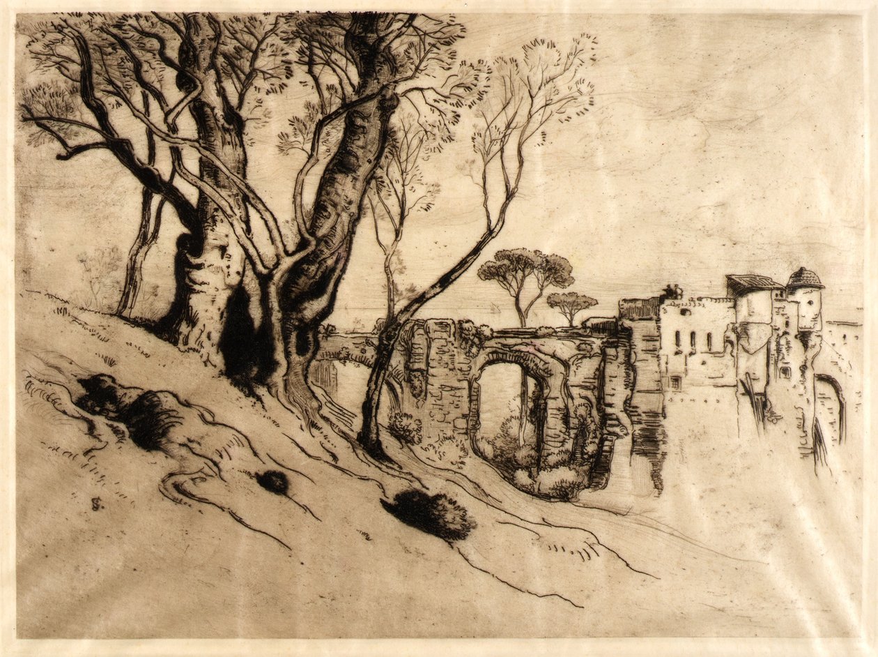 The Olive Trees of the Riviera (fra porteføljen, Twenty Original af Samuel Colman