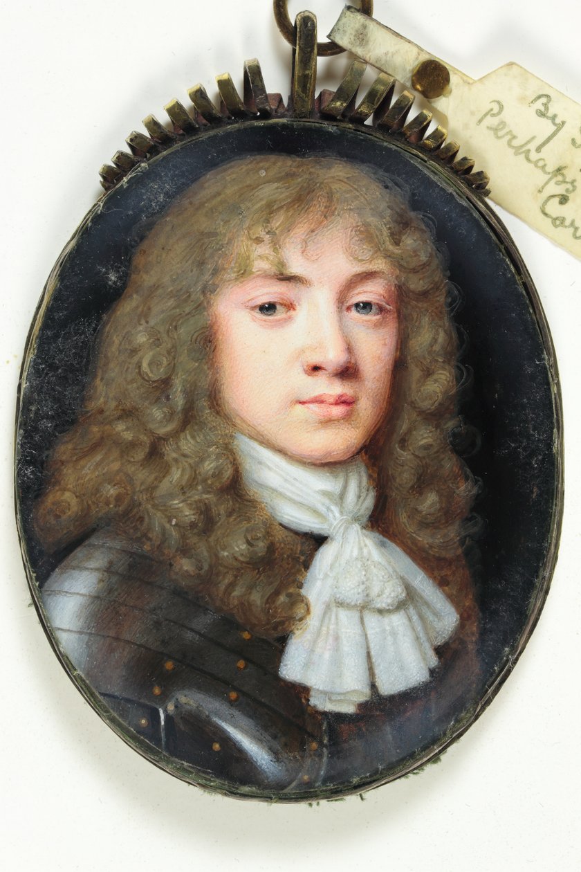 En ung herre (akvarel på vellum) af Samuel Cooper