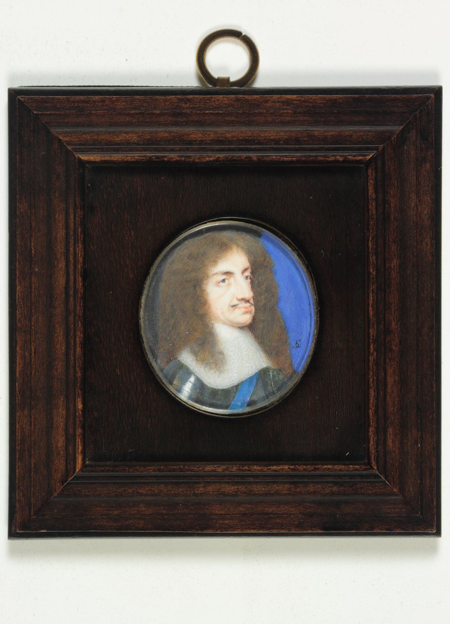 Charles II (akvarel på vellum) af Samuel Cooper