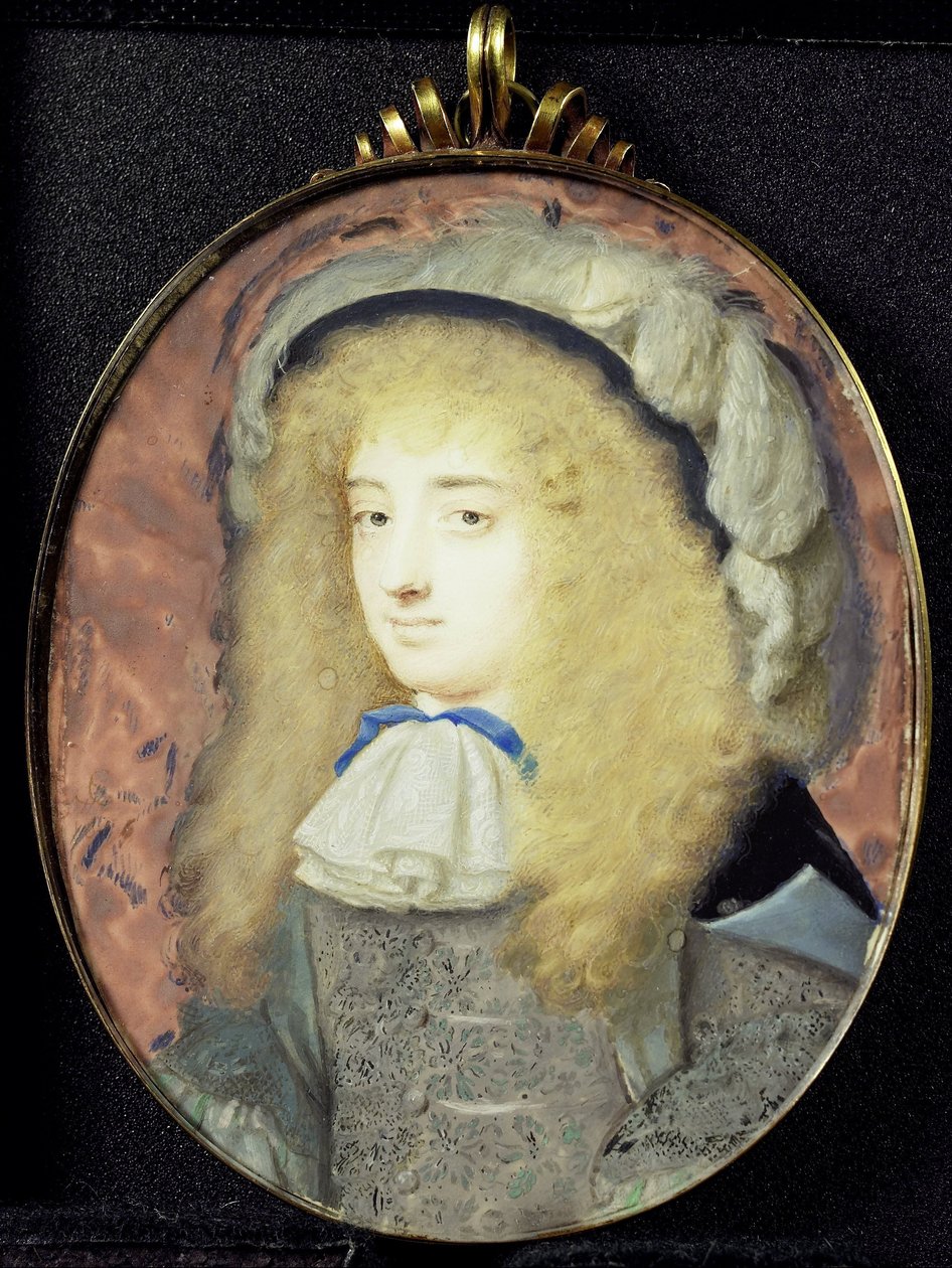 Portræt af Frances Teresa Stuart (1647-1702), hertuginde af Richmond og Lennox, i mandligt kostume af Samuel Cooper