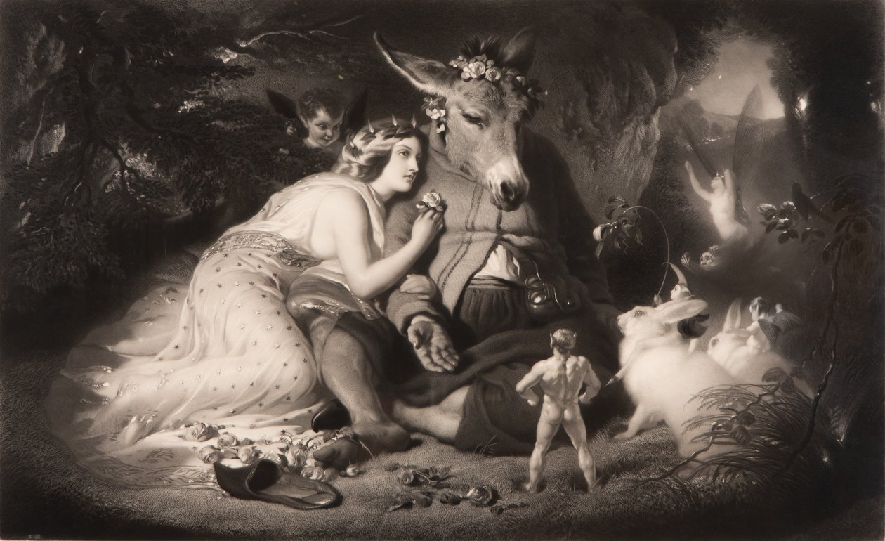 En skærsommernatsdrøm Shakespeare, 4. akt, scene 1, november 1857. af Samuel Cousins