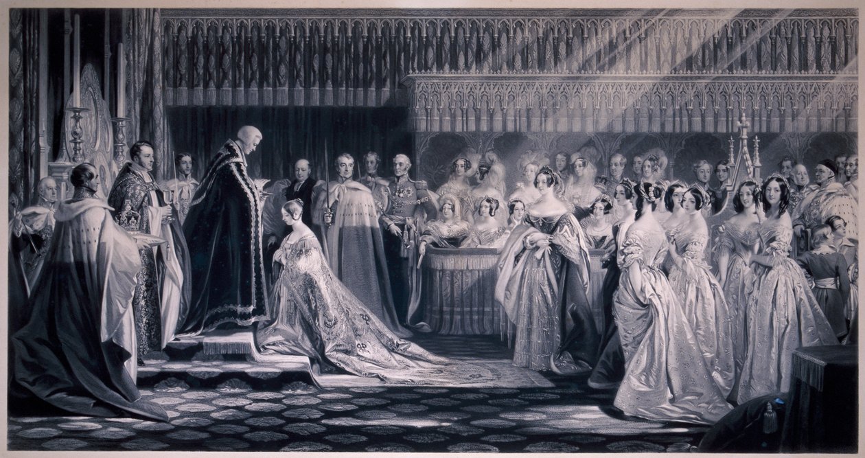Dronning Victorias kroning, 1838 af Samuel Cousins