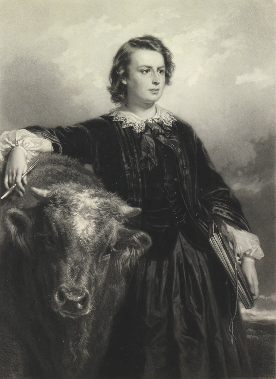 Rosa Bonheur på Thirty-Four (mezzotint) af Samuel Cousins