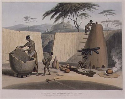 Booshuana Women Manufacturing Earthen Ware, tallerken 23 fra 