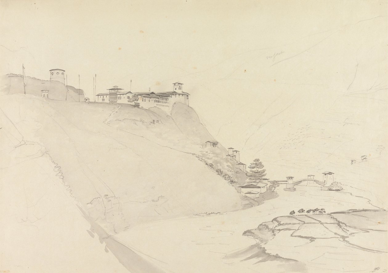 Wandepore [Wandu Phodrang] af Samuel Davis