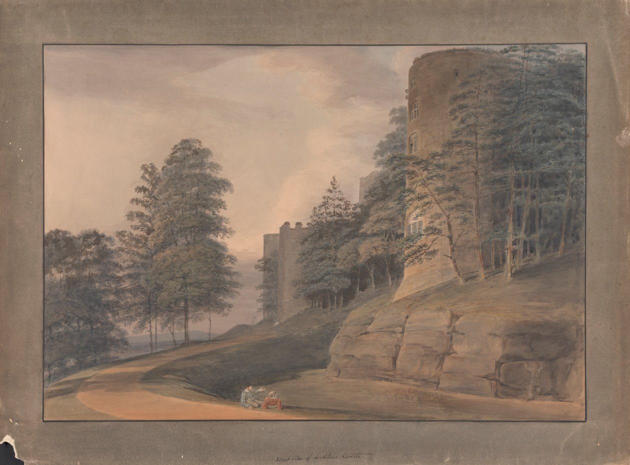 Vestsiden af Ludlow Castle af Samuel Davis