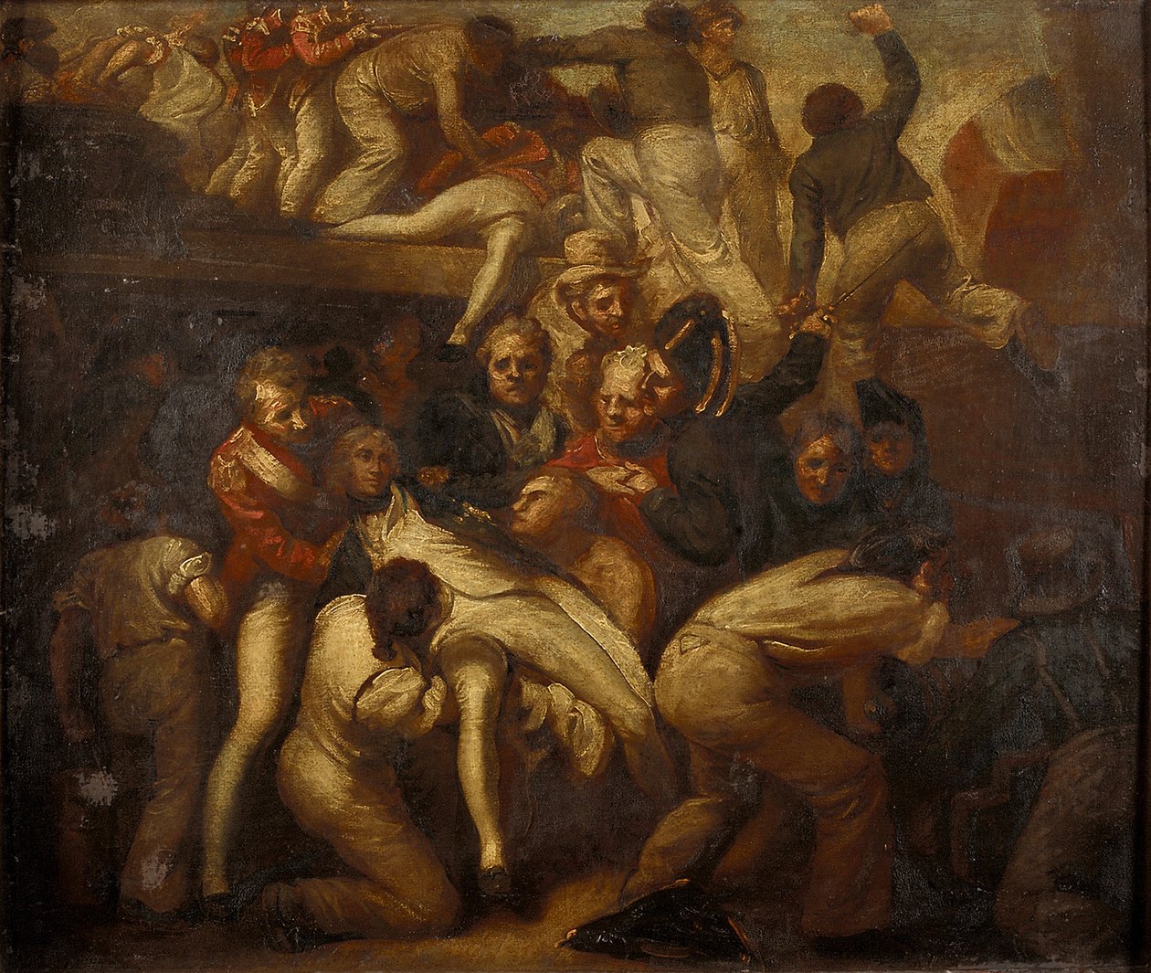 Horatio Nelsons død af Samuel Drummond