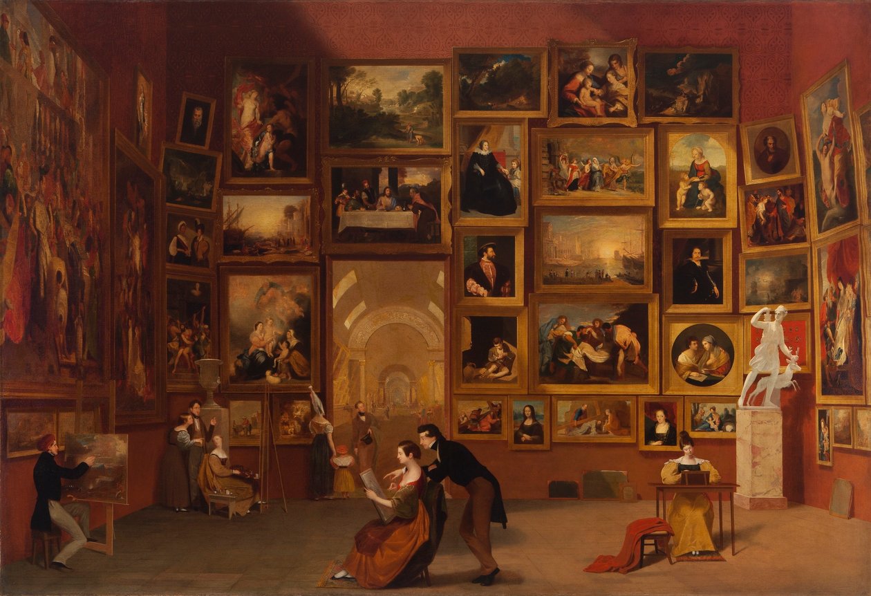 Galleriet på Louvre af Samuel Finley Breese Morse