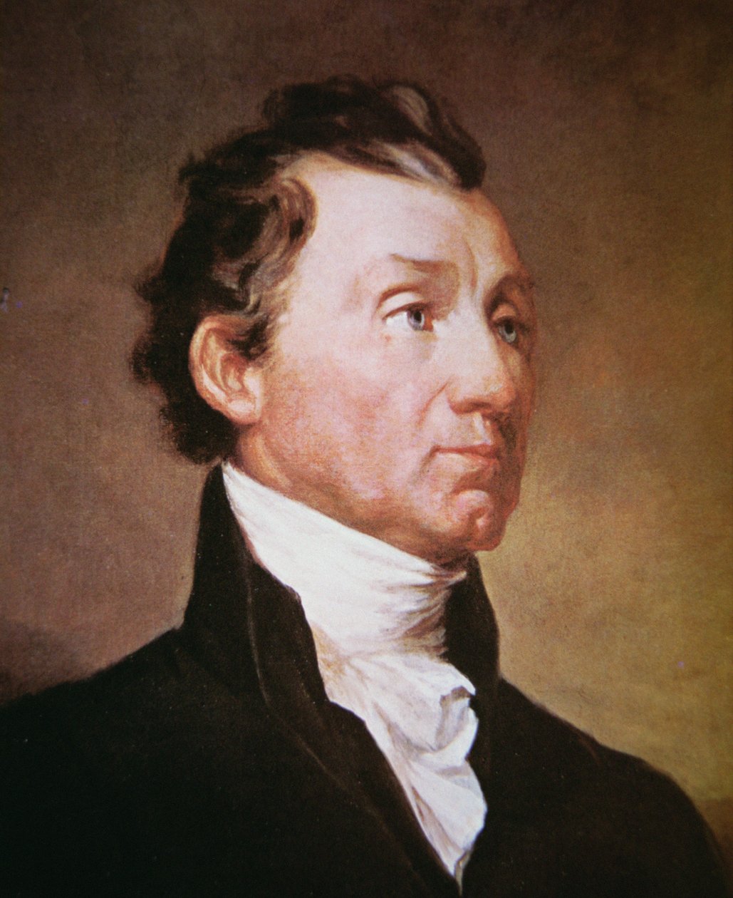 James Monroe (1758-1831) (farve litho) af Samuel Finley Breese Morse