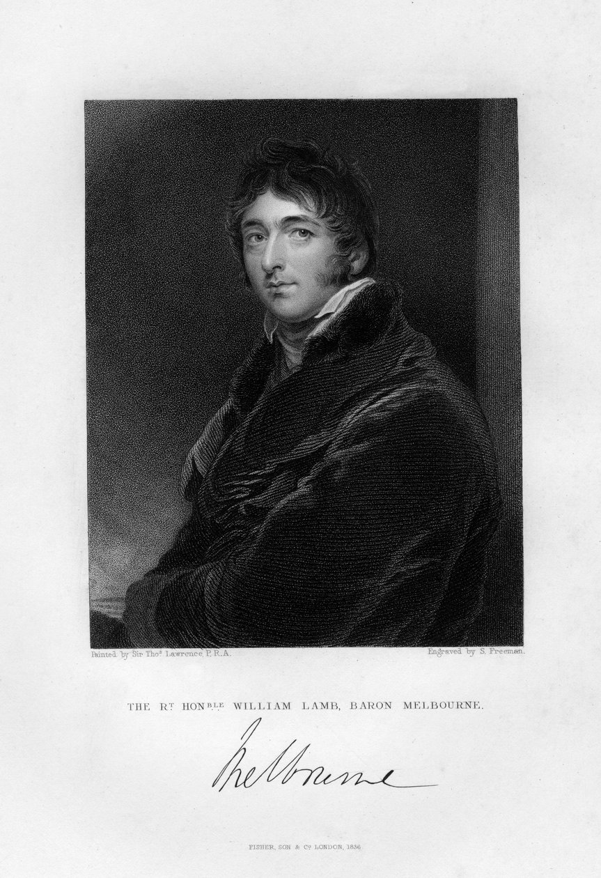 William Lamb 1779-1848, 2. Viscount Melbourne, 1836. af Samuel Freeman
