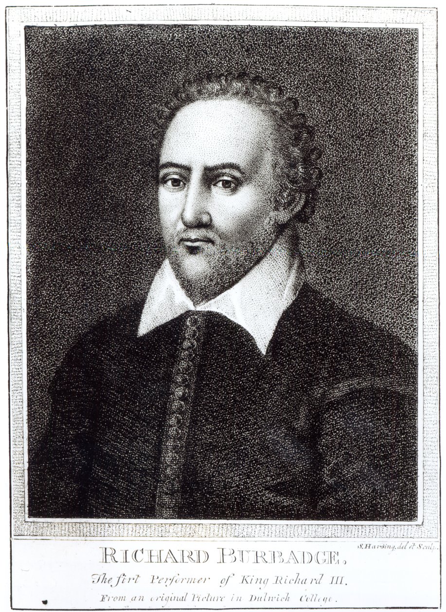 Portræt af Richard Burbaz (1573-1619) af Samuel Harding