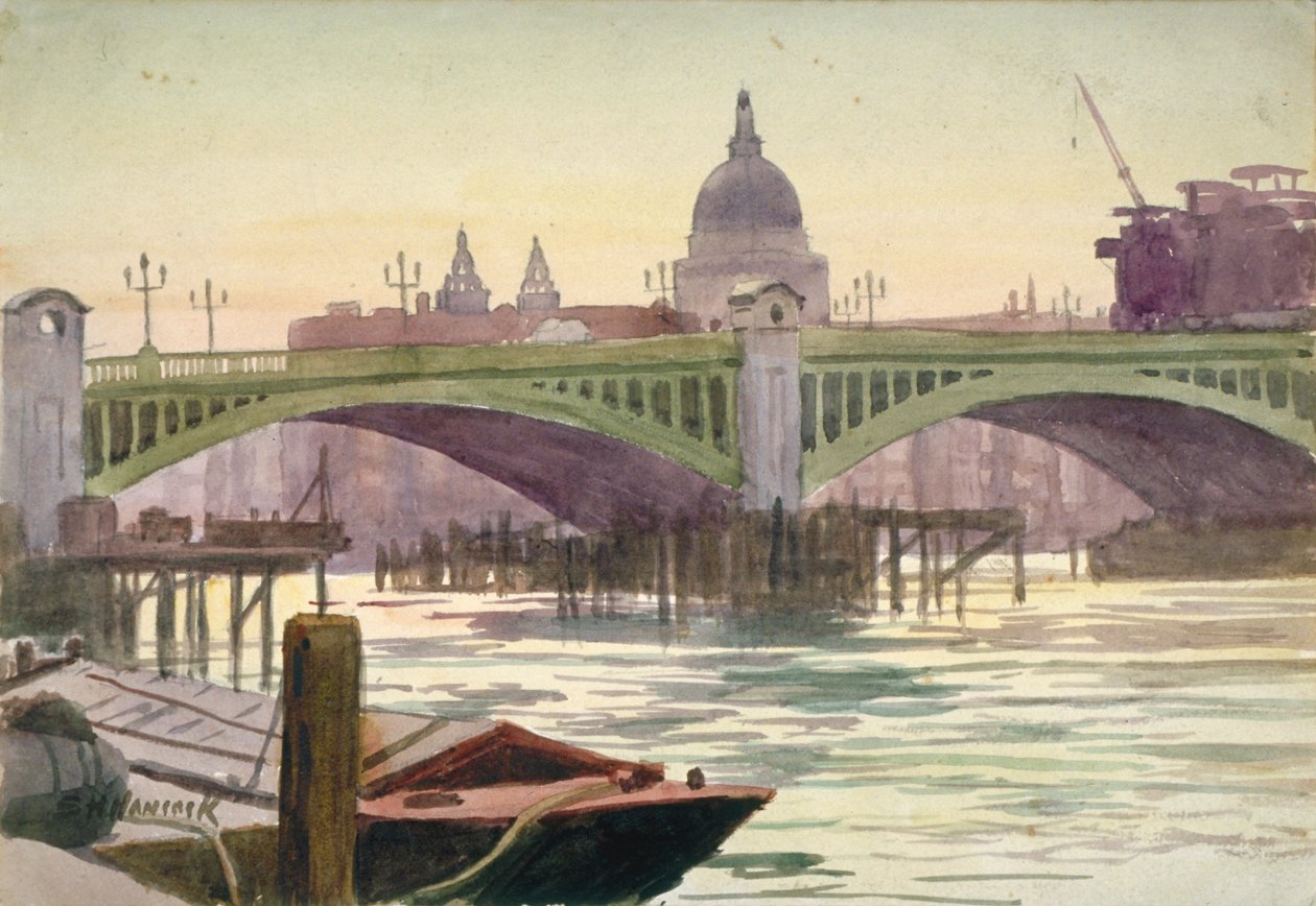 Southwark Bridge, London, 1930 af Samuel Harry Hancock