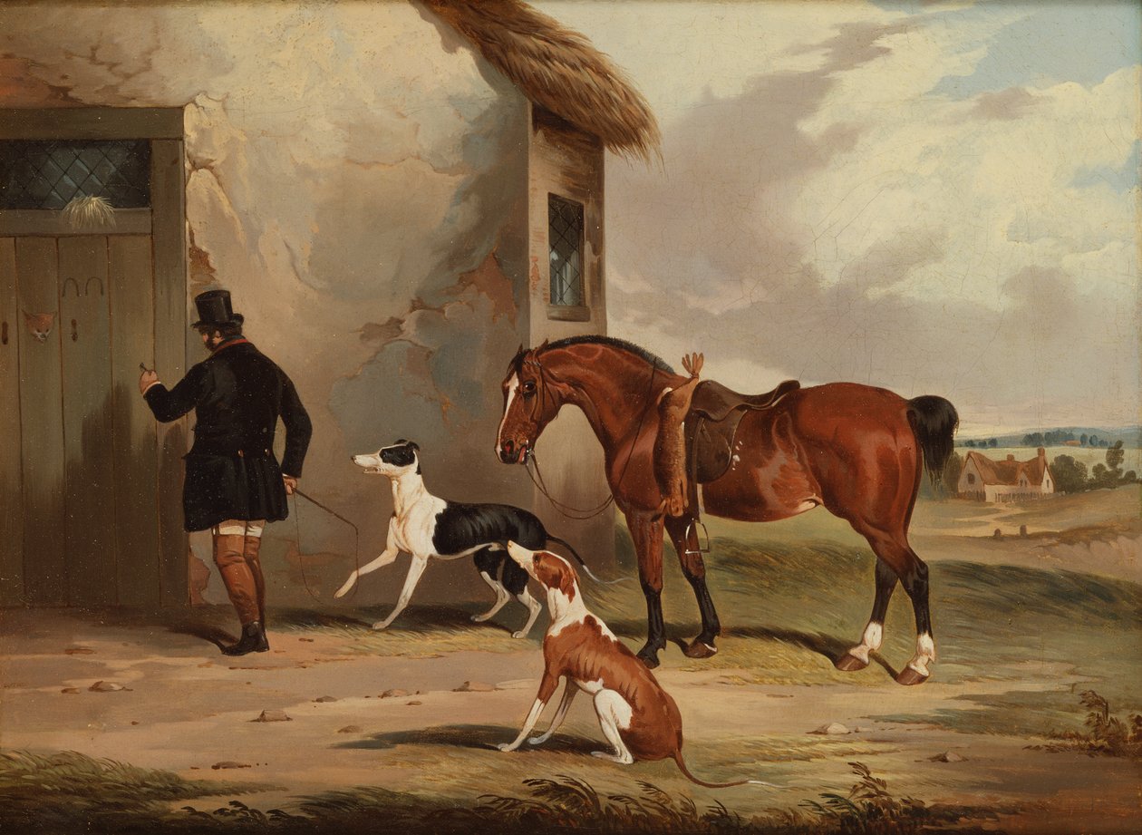 Coursing: Returning (olie på lærred) af Samuel Henry Alken