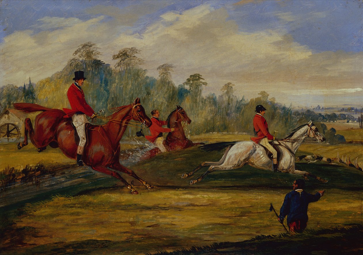 Jagtscene (olie) af Samuel Henry Alken