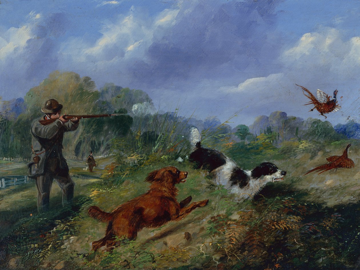 Fasanskydning (olie) af Samuel Henry Alken