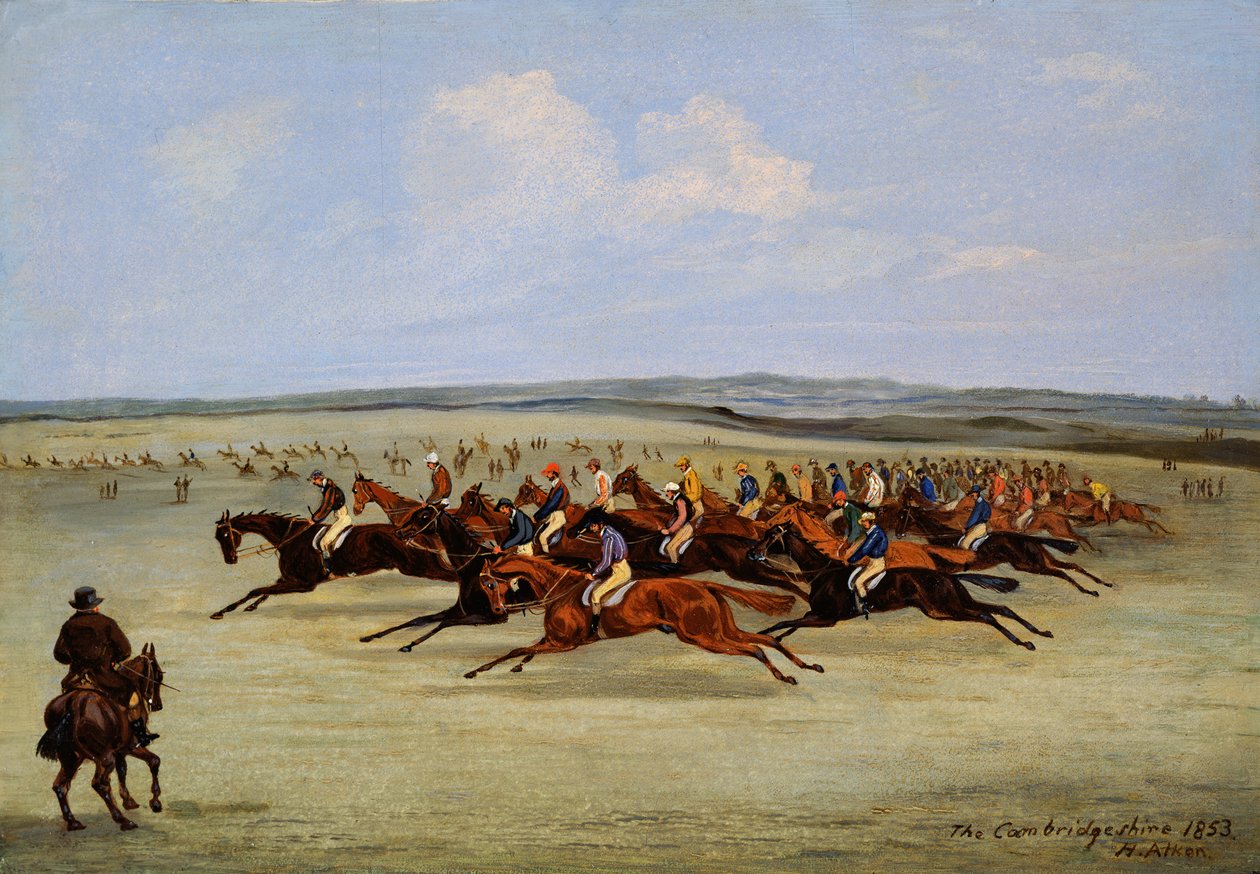 Cambridgeshire Stakes, 1853 af Samuel Henry Alken