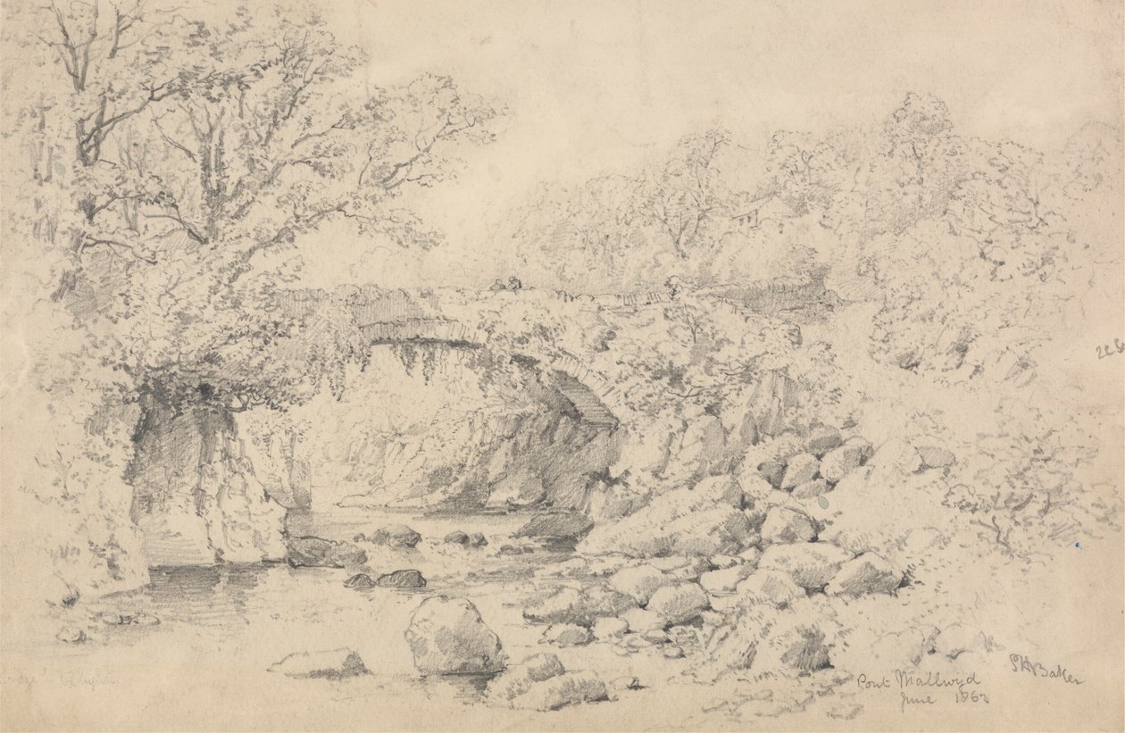 Mallwyd Bridge af Samuel Henry Baker