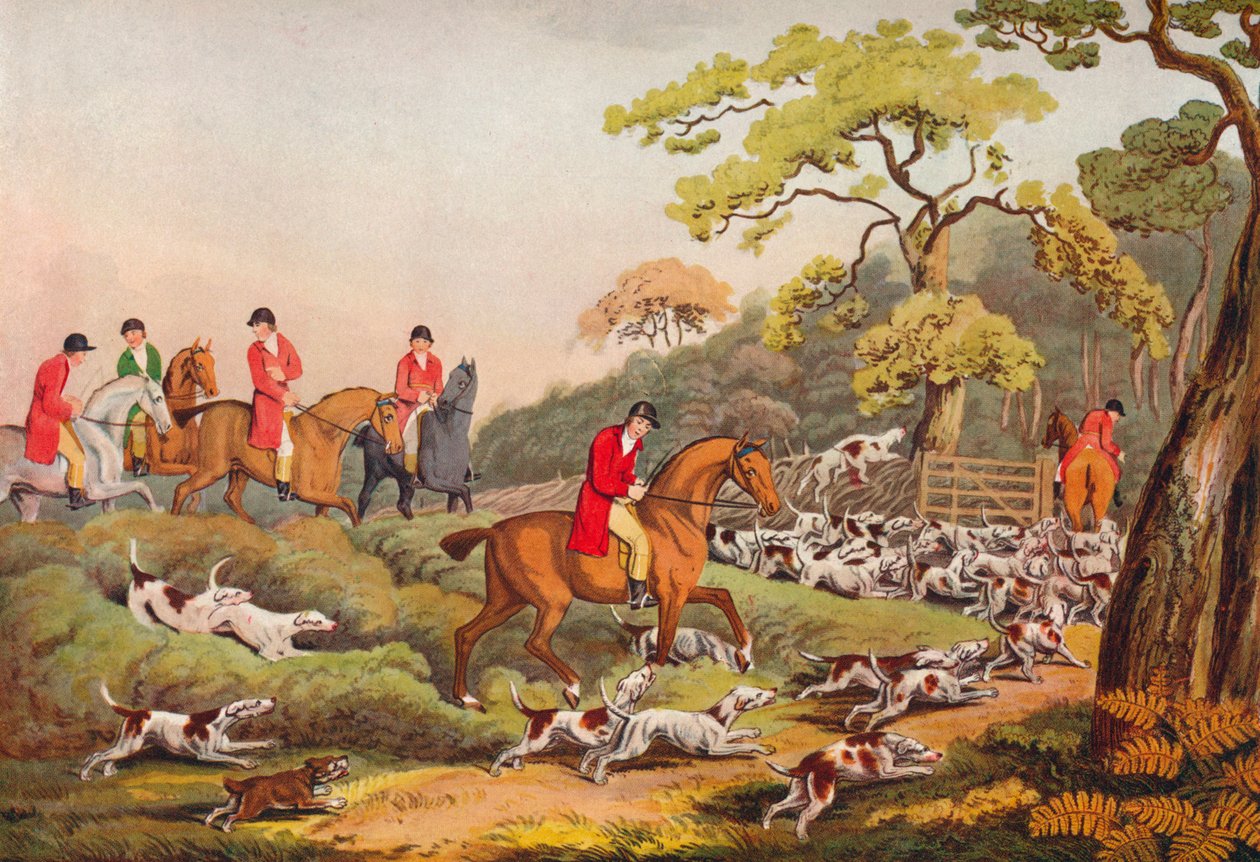 Going to Cover, c1810, 1922 af Samuel Howitt