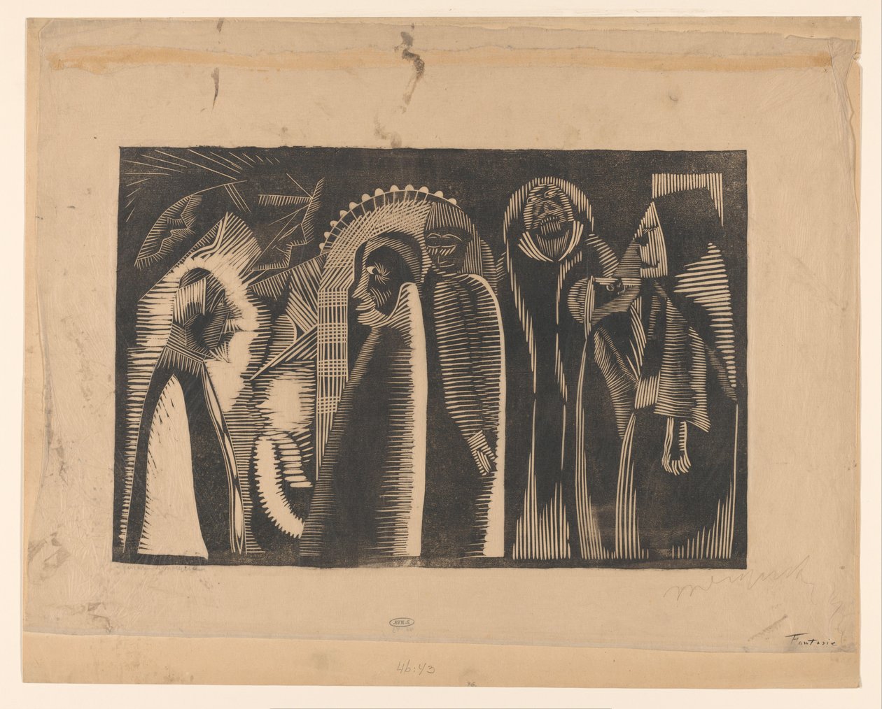 Fantasie (original titel på objekt) af Samuel Jessurun de Mesquita (signed by artist)