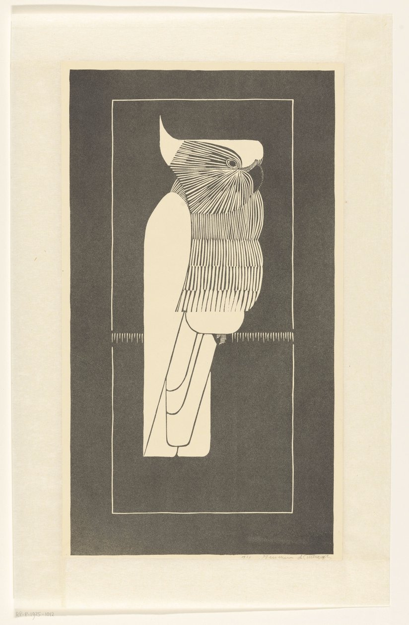 Kroonkaketoe (original titel) af Samuel Jessurun de Mesquita (signed by artist)