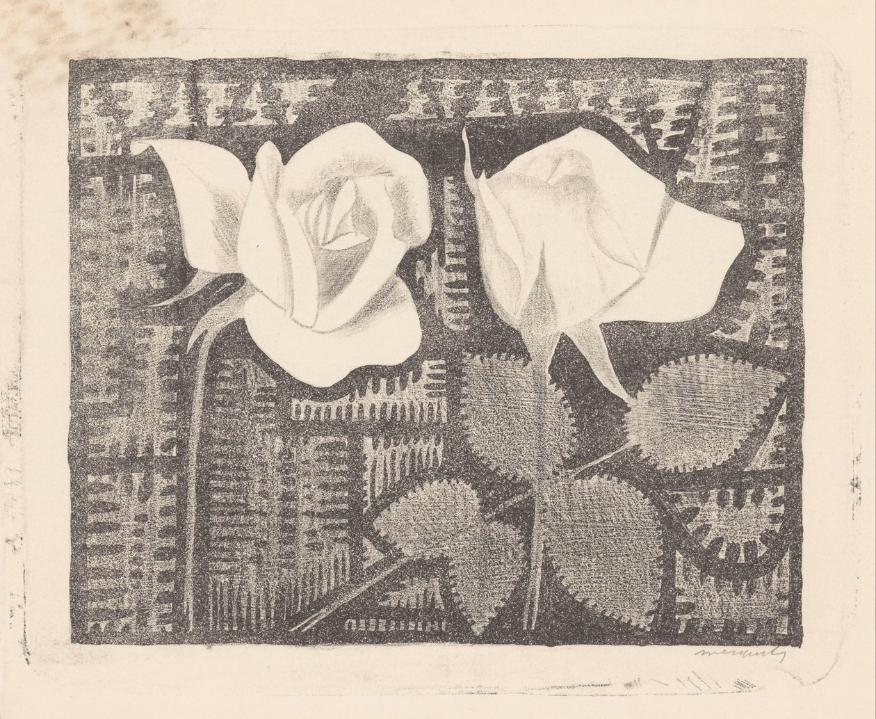 To roser af Samuel Jessurun de Mesquita (signed by artist)