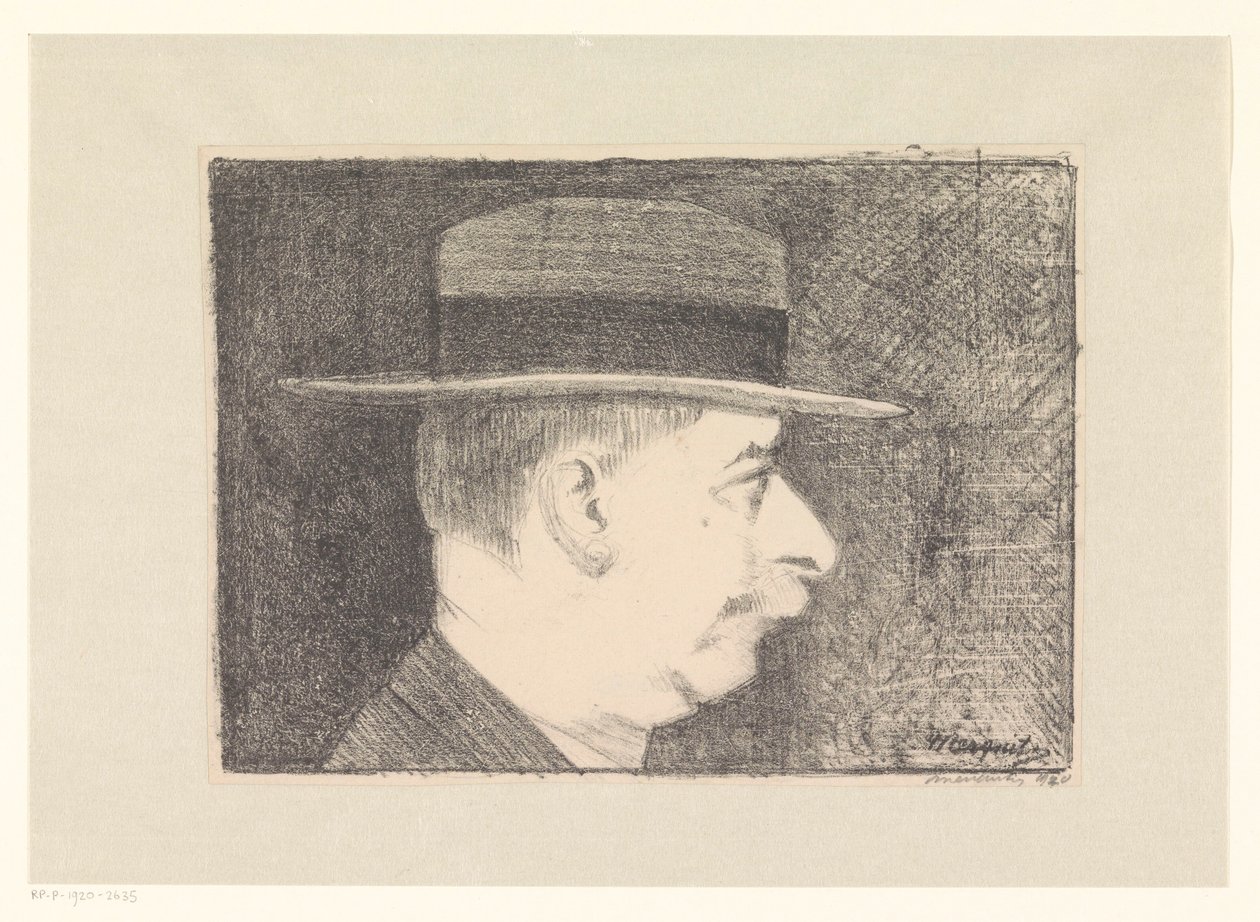 Selvportræt af Samuel Jessurun de Mesquita (signed by artist)