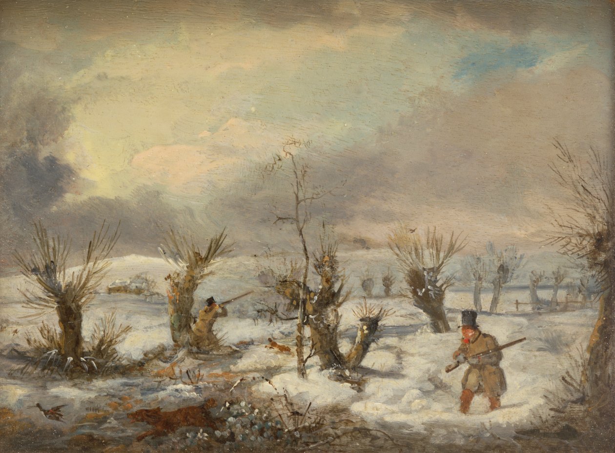 Andeskydning (olie på lærred) af Samuel John Egbert Jones
