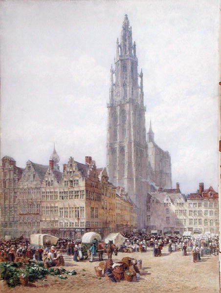 Grande Place, Antwerpen af Samuel John Hodson