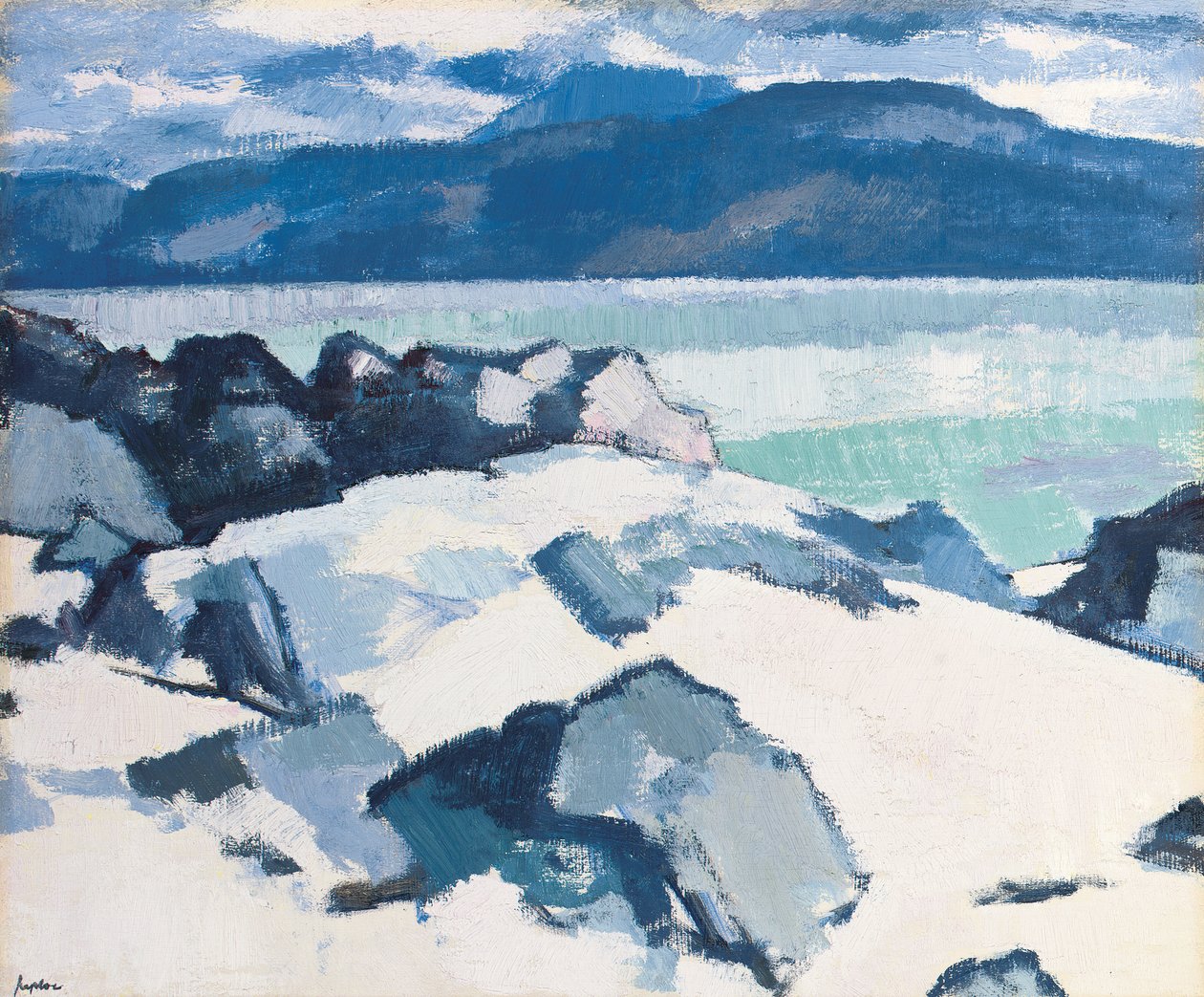 Ben More, Mull, fra Iona af Samuel John Peploe