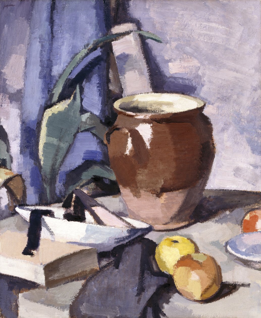 Brown Crock (öljy kankaalle) af Samuel John Peploe