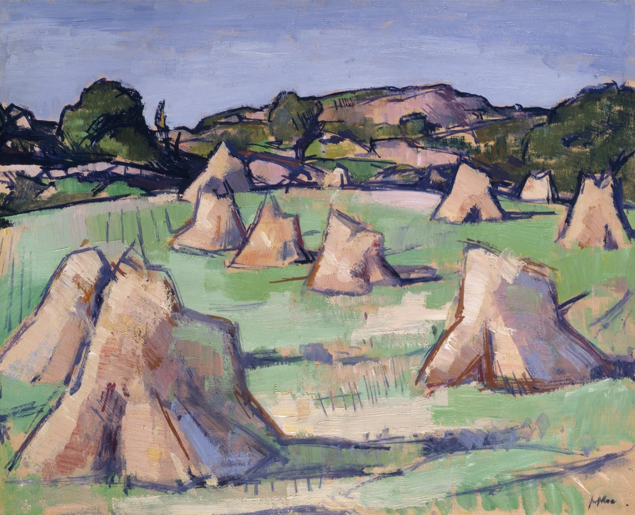 Kornmarken, Douglas Hall af Samuel John Peploe