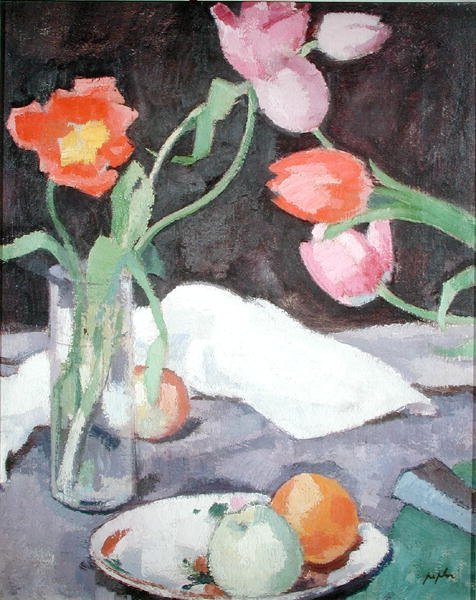 Tulipaner af Samuel John Peploe