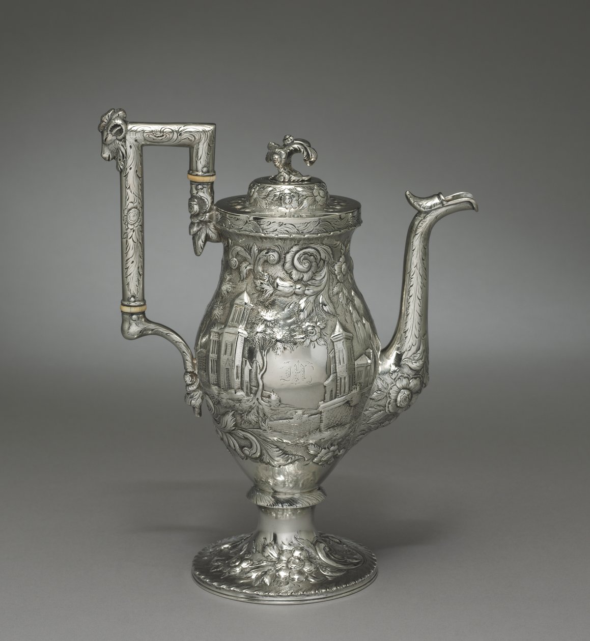 Neo-rokoko kaffekande, ca. 1840 af Samuel Kirk