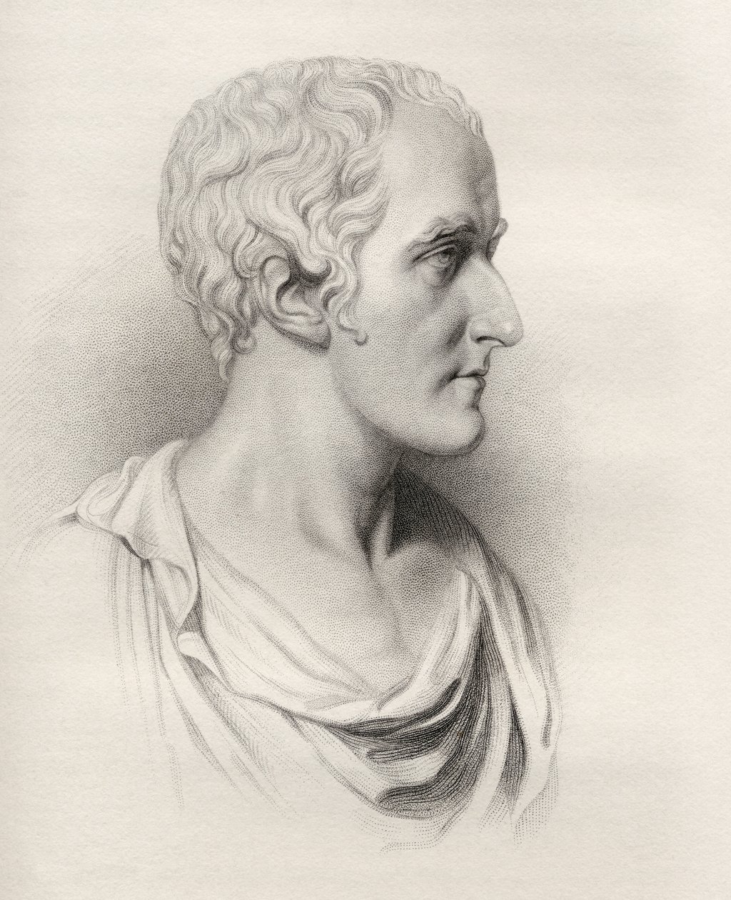 Arthur Wellesley, graveret af E. Finden, illustration fra "Historical Sketches of Statesmen" udgivet i London, 1843 af Samuel Laurence