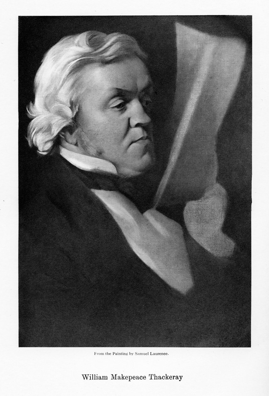 William Makepeace Thackeray, engelsk forfatter, c1864. af Samuel Laurence