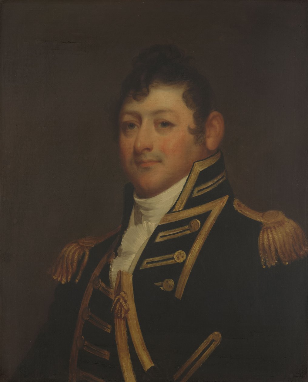 Kommandør Isaac Hull (1773-1843) (kopi efter Gilbert Stuart) af Samuel Lovett Waldo
