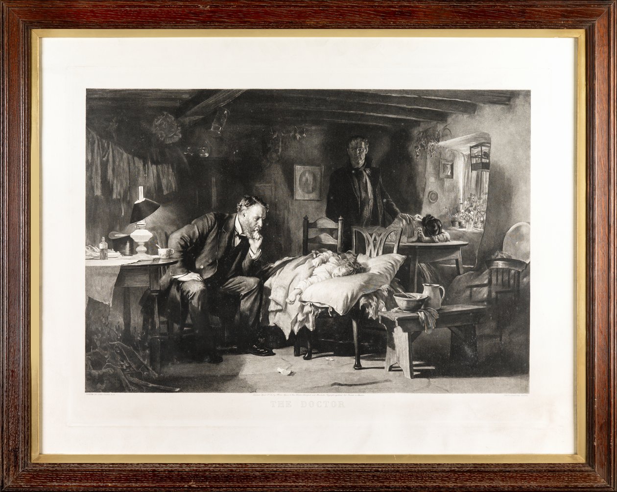 Doktoren (fotogravure) af Samuel Luke Fildes