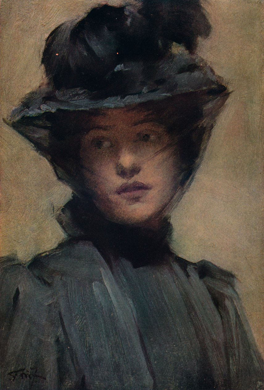Det sorte slør, c1800-tallet af Samuel Melton Fisher