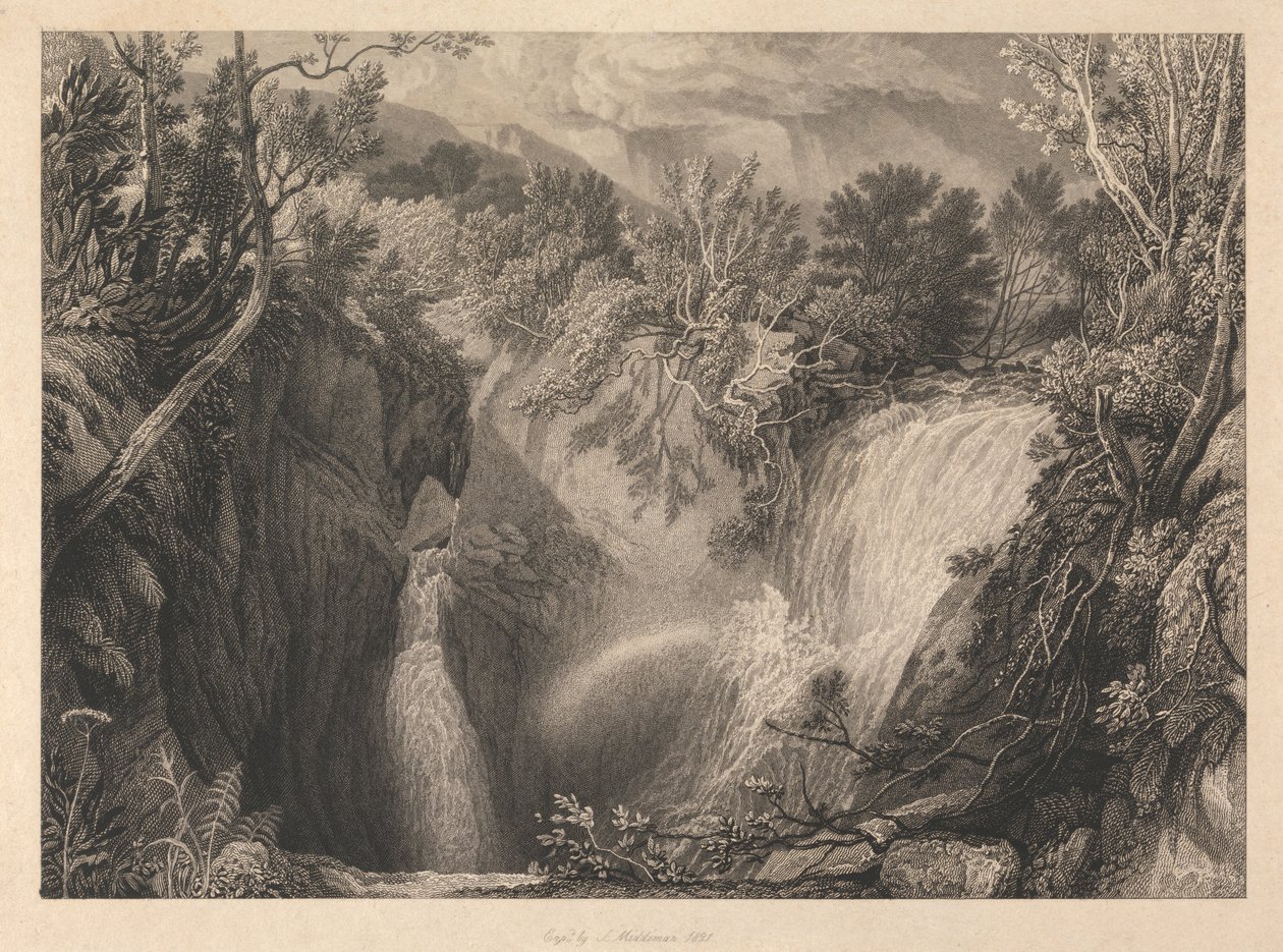 Weathercote Cave, når den er halvt fyldt med vand af Samuel Middiman