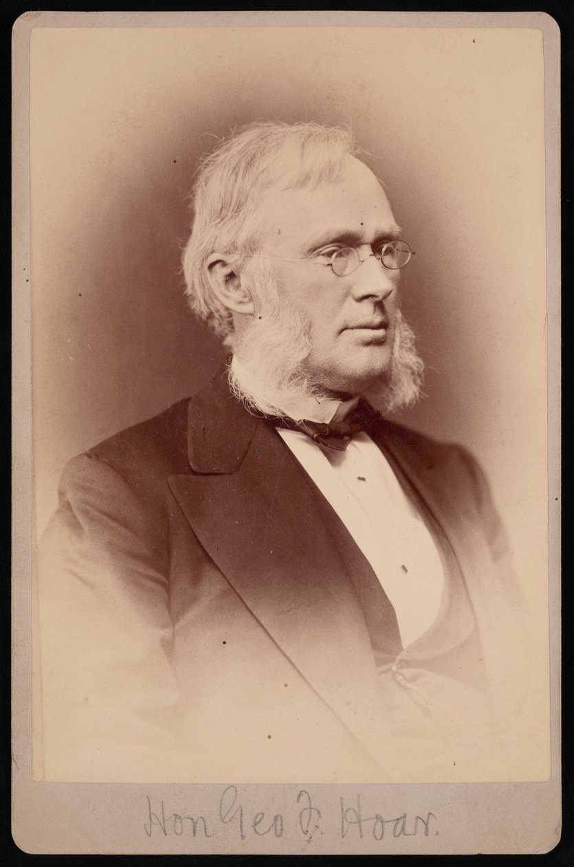 Portræt af George Frisbie Hoar 1826-1904, mellem 1876 og 1880. af Samuel Montague Fassett