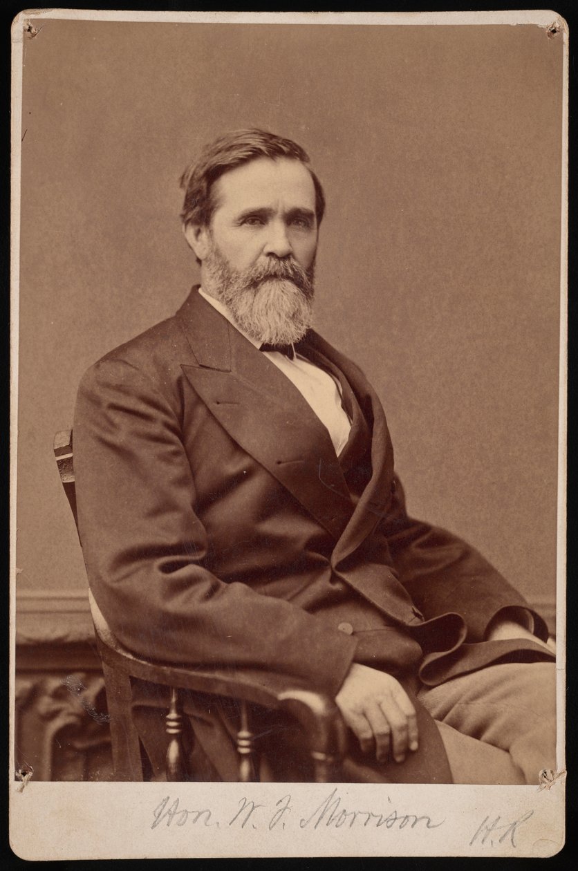 Portræt af Hon. W.F. Morrison, mellem 1876 og 1880. af Samuel Montague Fassett