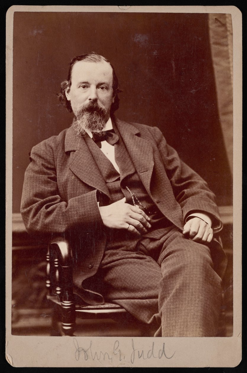 Portræt af John Gough Judd 1824-1895, mellem 1876 og 1880. af Samuel Montague Fassett
