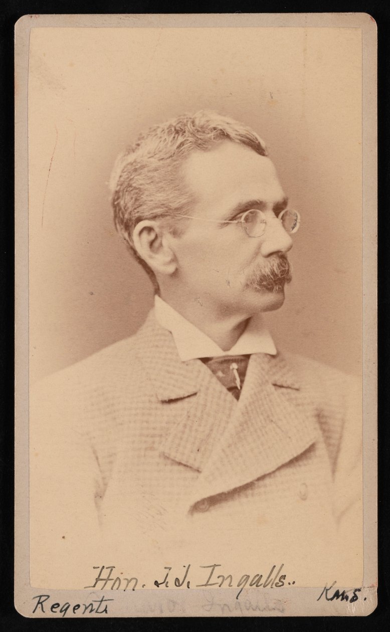 Portræt af John James Ingalls 1833-1900, mellem 1876 og 1880. af Samuel Montague Fassett