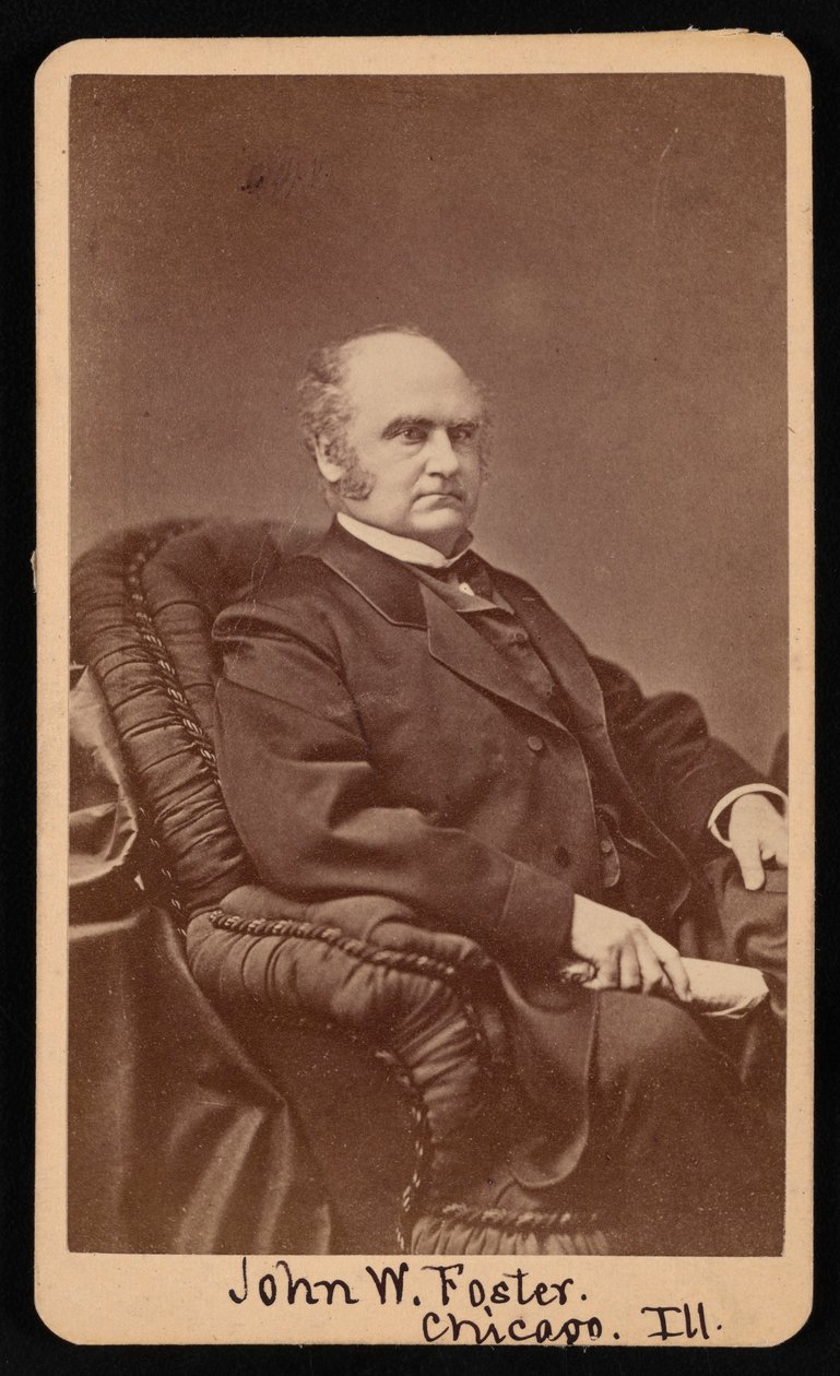 Portræt af John Wells Foster 1815-1873, mellem 1872 og 1873. af Samuel Montague Fassett