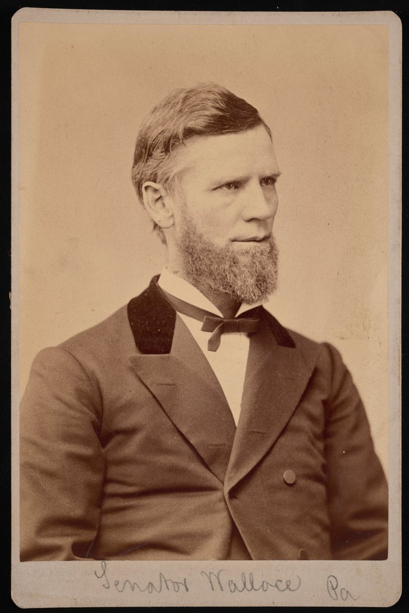 Portræt af William Andrew Wallace 1827-1896, mellem 1876 og 1880. af Samuel Montague Fassett